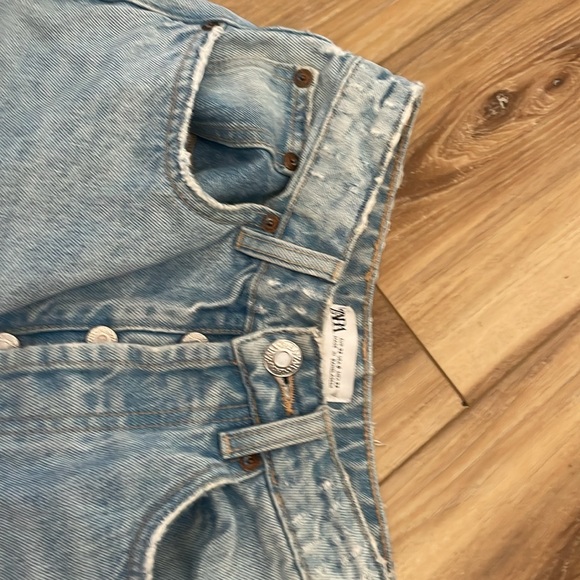 Zara jeans straight leg high rise - Picture 2 of 3